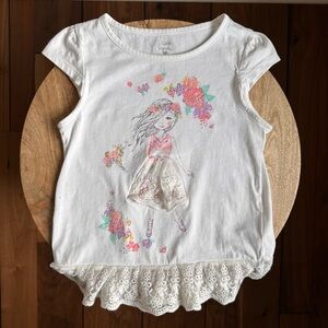 Jillians Closet lace hem top sz: 2T